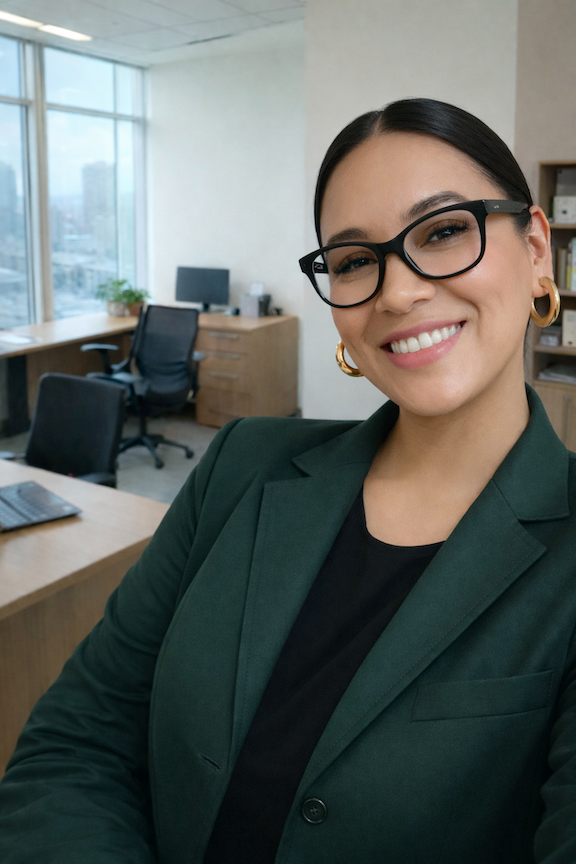 Portrait photo of Patricia Rosales, brand designer